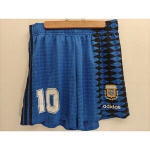 New Adidas Mens L Retro 1994 All Over Print Argentina World Cup Soccer Shorts
